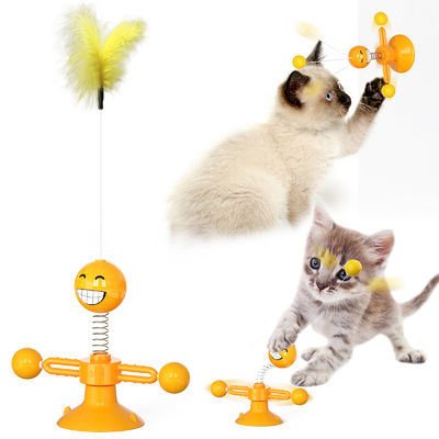 De Bal van Cat Pet Toys TPR Cat Spring Toys Kitty Interactive van de voedselrang