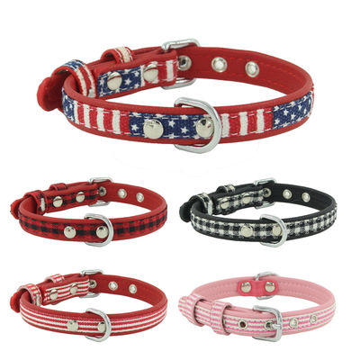 De aangepaste Druk Gepersonaliseerde Logo Dog Collar Adjustable Pet-Riem van de hondhals