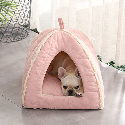 De Tent van het pluchehuisdier met van de de Misstapbodem van Ritssluitings de Afneembare Mat Dog Bed With Non Iglo Cat House Kennel