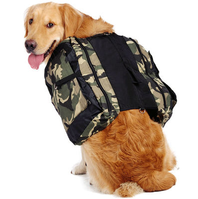 De regelbare van de de Rugzakuitrusting van de Camouflagehond Zelfrugzak van de de Zakjachthond voor Grote Hond