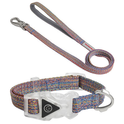 De geleide van de de Kragenleiband van het Hondhuisdier van de de Kabelhond Vastgestelde Regelbare Decoratieve Nylon Leiband van de de Leiband Weerspiegelende Hond