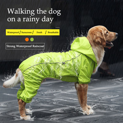 Van de de Regenjas s-XXL Hond van de de winter Warm In te ademen Weerspiegelend Geel Hond de Regenkostuum