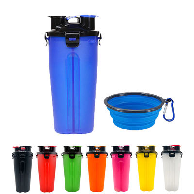 350ml hondwater en Voedselfles Hallupets met Opvouwbare Draagbare Kommen