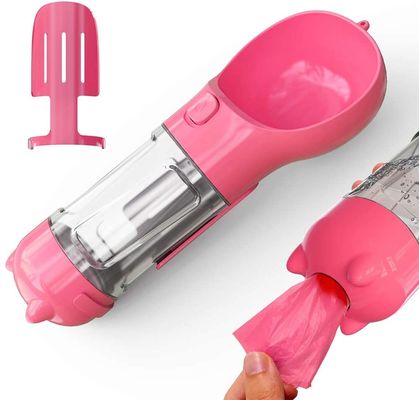 300ML reis 2 in 1 de Fles van het Hondwater het Drinken Kom Draagbaar met Slotknoop