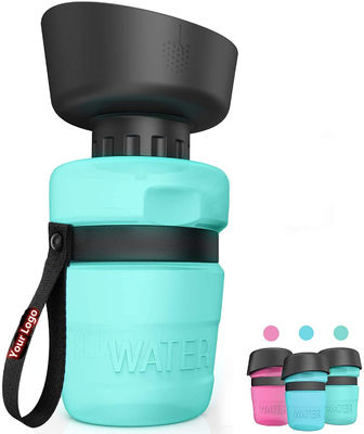 520ml HDPE van de het Waterfles van het Siliconehuisdier van het het Lekbewijs de Fles van het de Hondwater