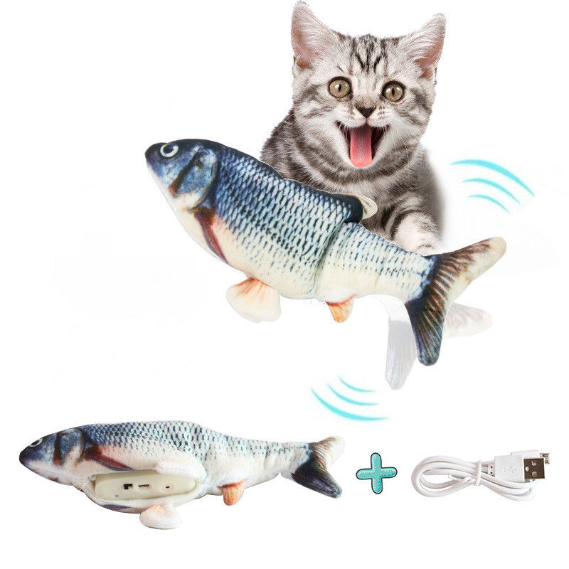 USB-Stuk speelgoed van de Vissencat toy hallupets self playing cat van Flopping van de Lasten het Elektrische Simulatie