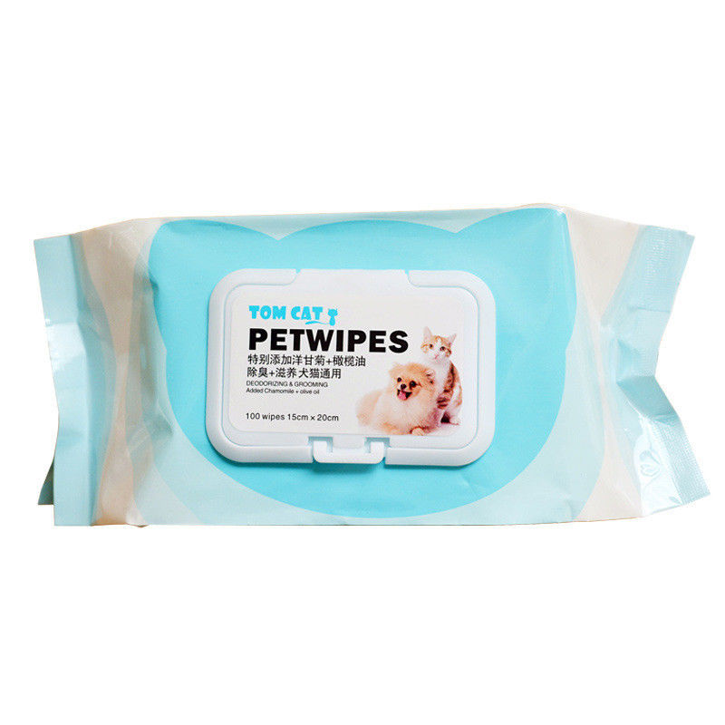 Huisdier het Verzorgen het Weefselscheur van het Hulpmiddelen100pcs Hypoallergenic Huisdier het Natte Schoonmaken voor Hond