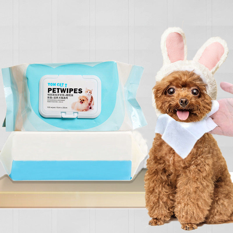 Huisdier het Verzorgen het Weefselscheur van het Hulpmiddelen100pcs Hypoallergenic Huisdier het Natte Schoonmaken voor Hond