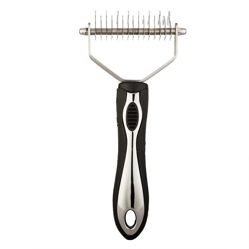 Het Verzorgen van Cat Massage Comb Brushes Pet van roestvrij staalhonden het Haarkam van de Hulpmiddelenrek