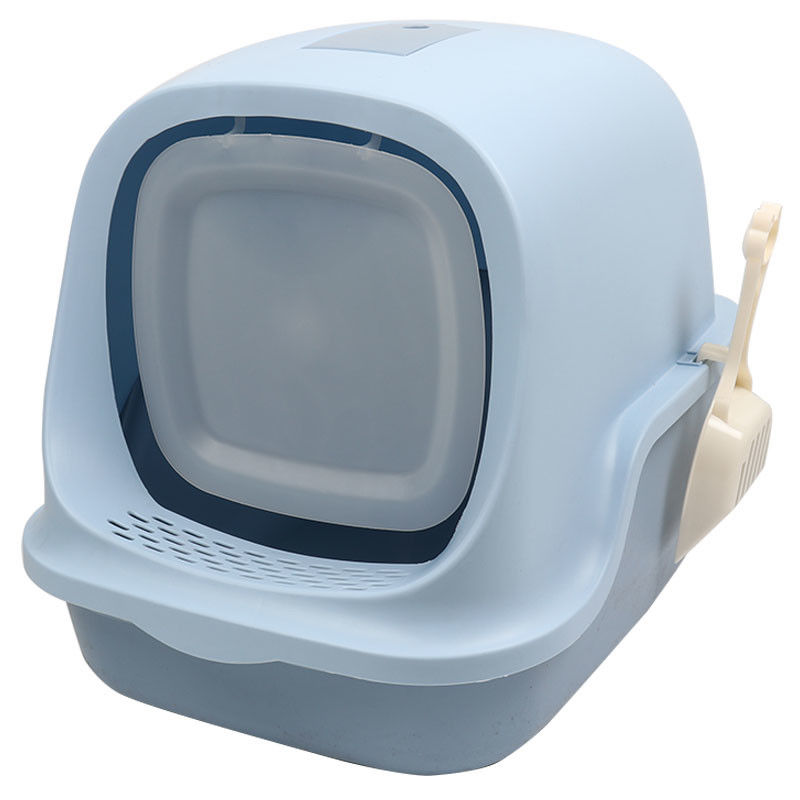 Volledig Ingesloten Cat Litter Pan Waterproof Hooded Cat Litter Box With Shovel