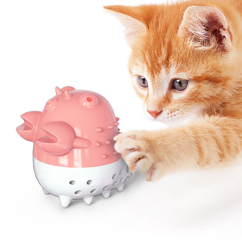 De Ballen Catnip-van rivierkreeftencat grooming tools toothbrush chew het Schoonmaken en het Verzorgen Tandenspeelgoed met Geluid