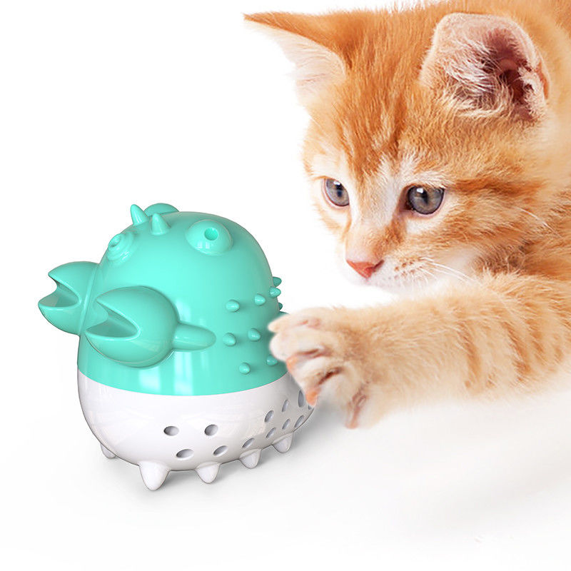 De Ballen Catnip-van rivierkreeftencat grooming tools toothbrush chew het Schoonmaken en het Verzorgen Tandenspeelgoed met Geluid