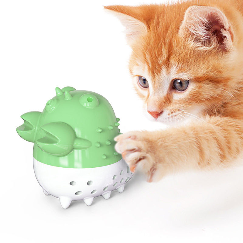 De Ballen Catnip-van rivierkreeftencat grooming tools toothbrush chew het Schoonmaken en het Verzorgen Tandenspeelgoed met Geluid