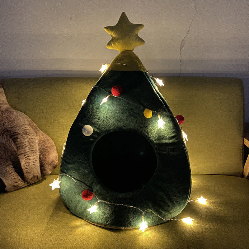 Hoog - van de Puppybedden van kwaliteitskatten van het het Huisdierenbed Wasbare Warme van de de Luxekerstboom het Holmat