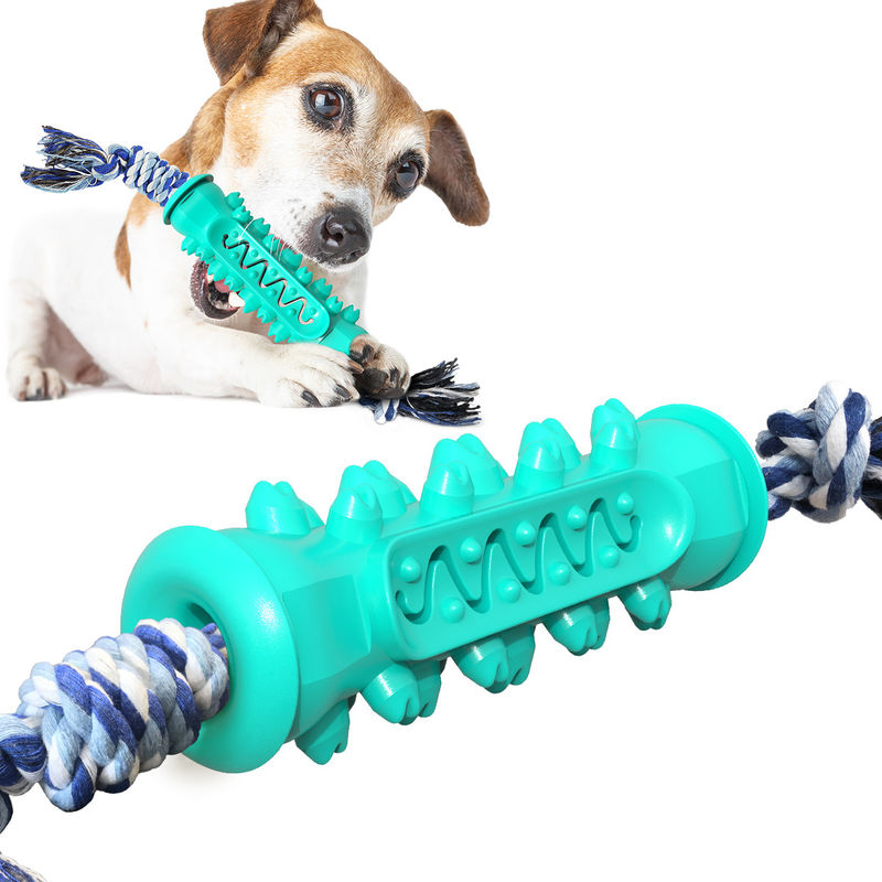 Het niet Giftige Rubber kauwt Speelgoed voor de Hond die van Tandjes krijgenpuppy 15-30 pond Tandhygiëne verbetert