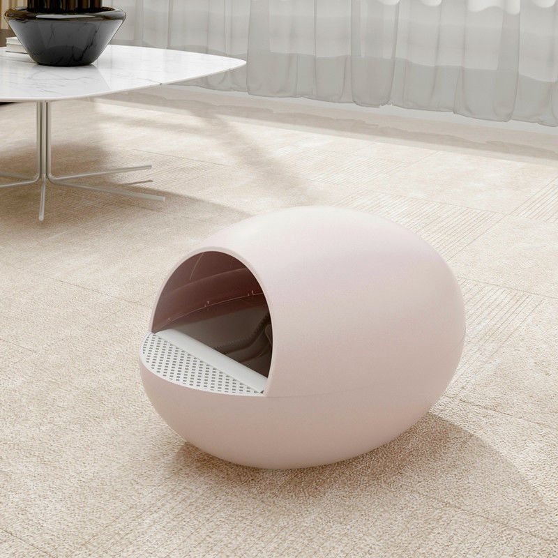 Eitype Zelfreinigende Cat Litter Box Toilet Semi Ingesloten Plonsdeodorant met geringe geluidssterkte