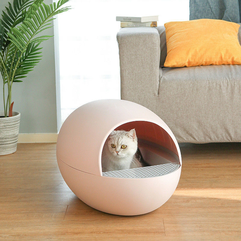 Eitype Zelfreinigende Cat Litter Box Toilet Semi Ingesloten Plonsdeodorant met geringe geluidssterkte