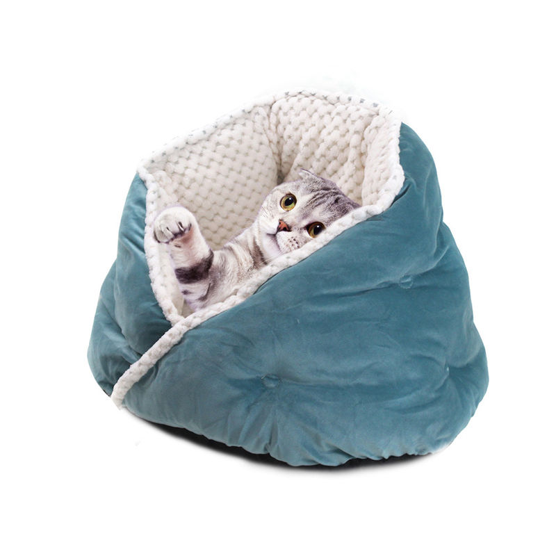 Van de het Bed Diepe Slaap van pluche het Warme Zachte Cat Dog Bed Washable Pets Hol van de Kattenhonden