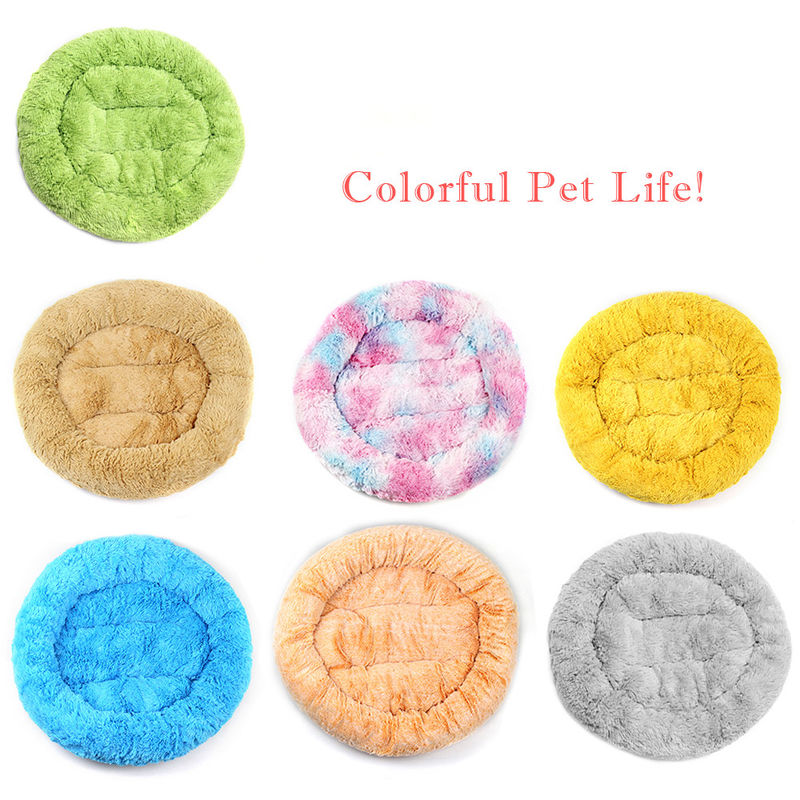Het Bed van doughnutcat bed faux fur dog voor Middelgrote Kleine van het het Huisdierenbed van de Honden Zelf Verwarmende Knuffel de Luxemat