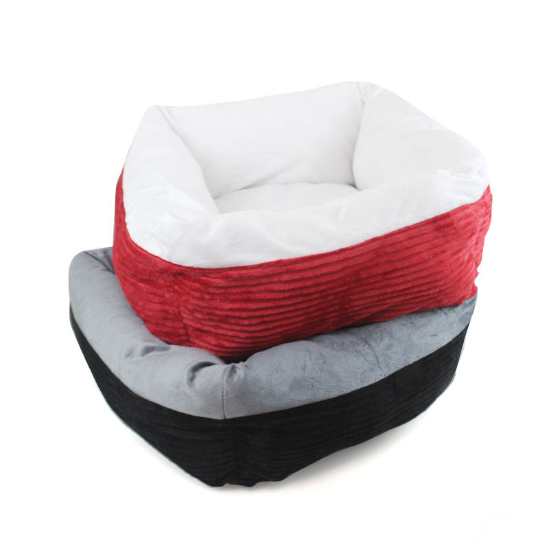 Van de Hondcat bed self-warming deep sleep van de rechthoekpluche van het het Huisdierenbed van het de Huisdierenbed Corduroy Wasbare Comfortabele de Hondbank