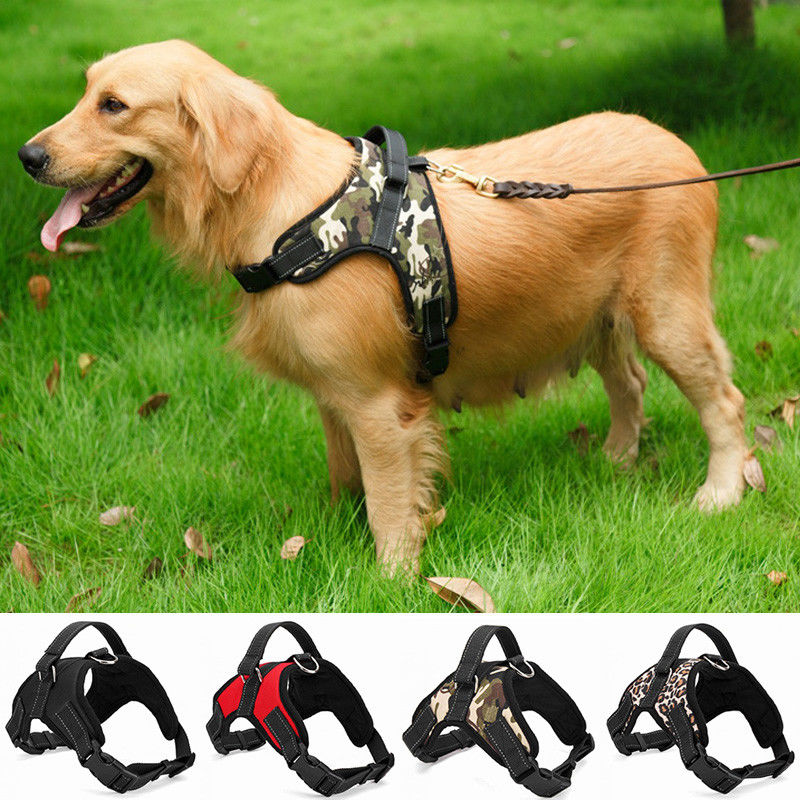 Van het de Uitrustingsvest van Oxford Mesh Canvas Adjustable Padded Dog van de het Huisdierenhond In te ademen de Riem van de het Zadelborst Geen Kraag van het Trekkrachthuisdier