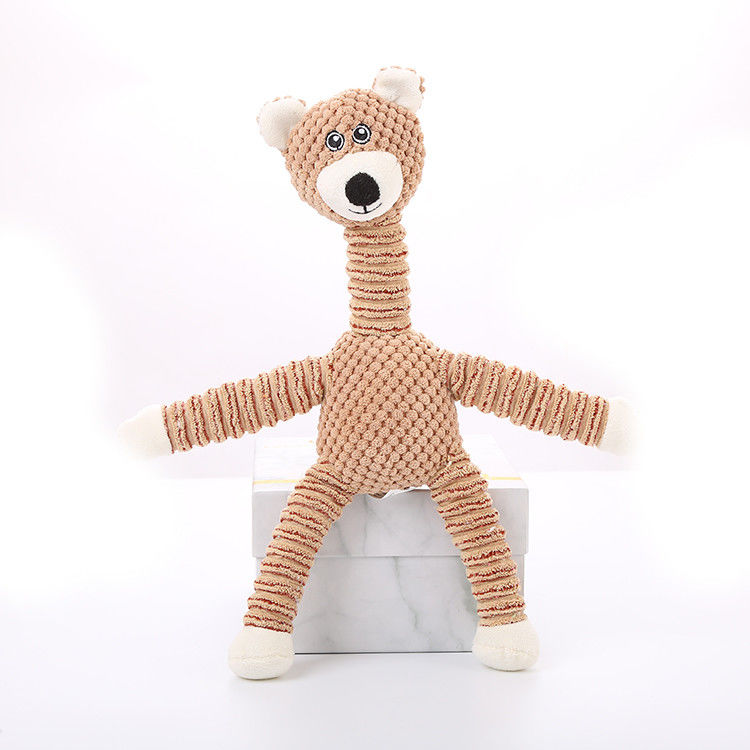 Van de katoenen het Speelgoed Interactieve Hond Pluche kauwt de Piepende Hond Speelgoed, kauwt het Gevulde Puppy Speelgoed voor Tanden Groot Schoonmaken, Klein, Midden,