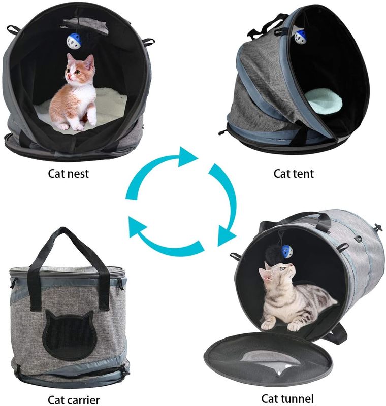 3 in 1 Cat Bag Carrier Backpack met Vachtmat