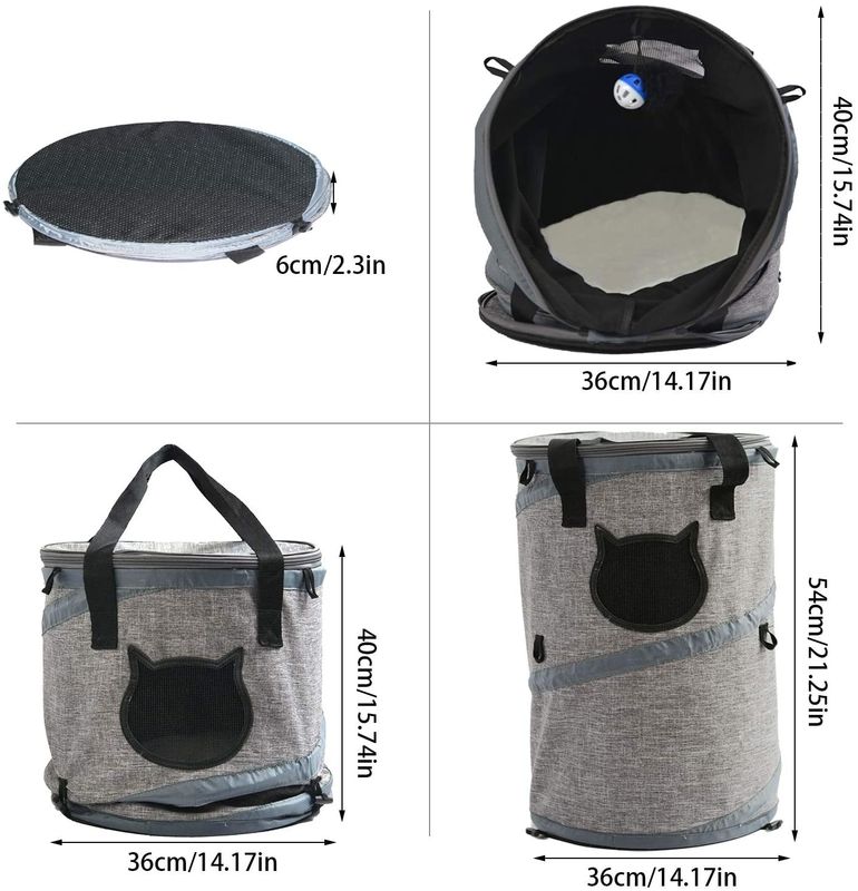 3 in 1 Cat Bag Carrier Backpack met Vachtmat