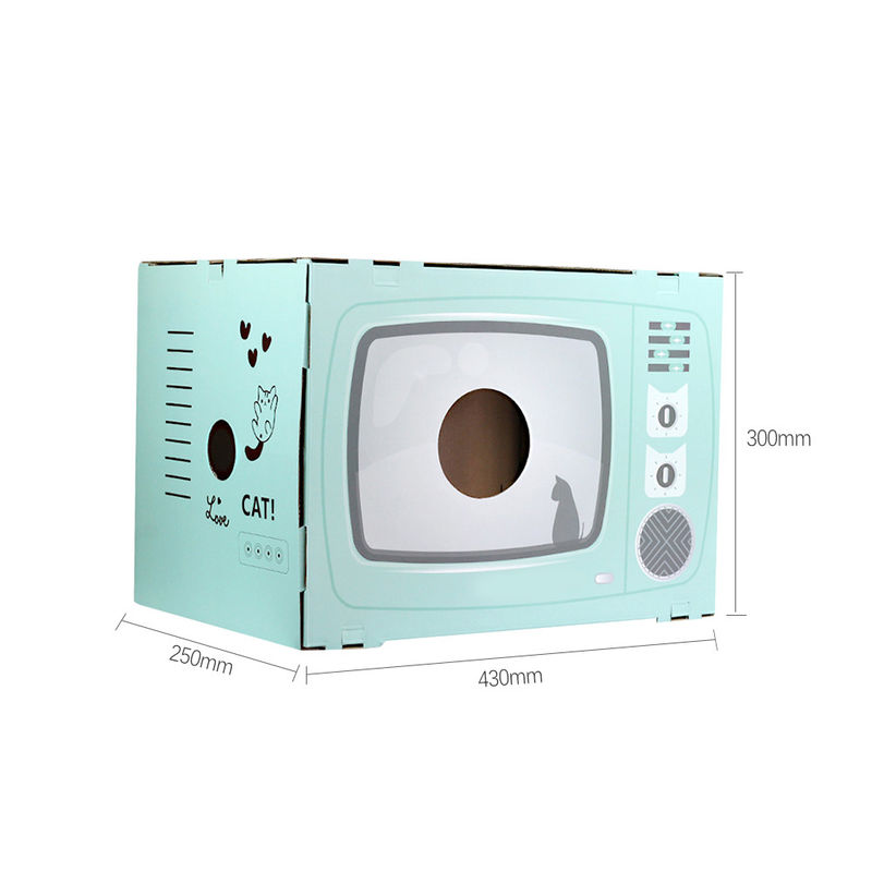 Cat House Scratcher Retro-de Vorm Cat Lounge van TV met het Holbed Scratcher van het Blocnote Golfkarton