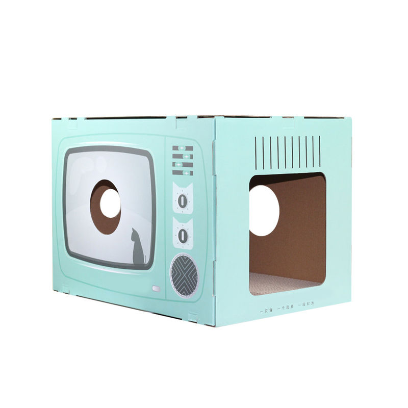 Cat House Scratcher Retro-de Vorm Cat Lounge van TV met het Holbed Scratcher van het Blocnote Golfkarton