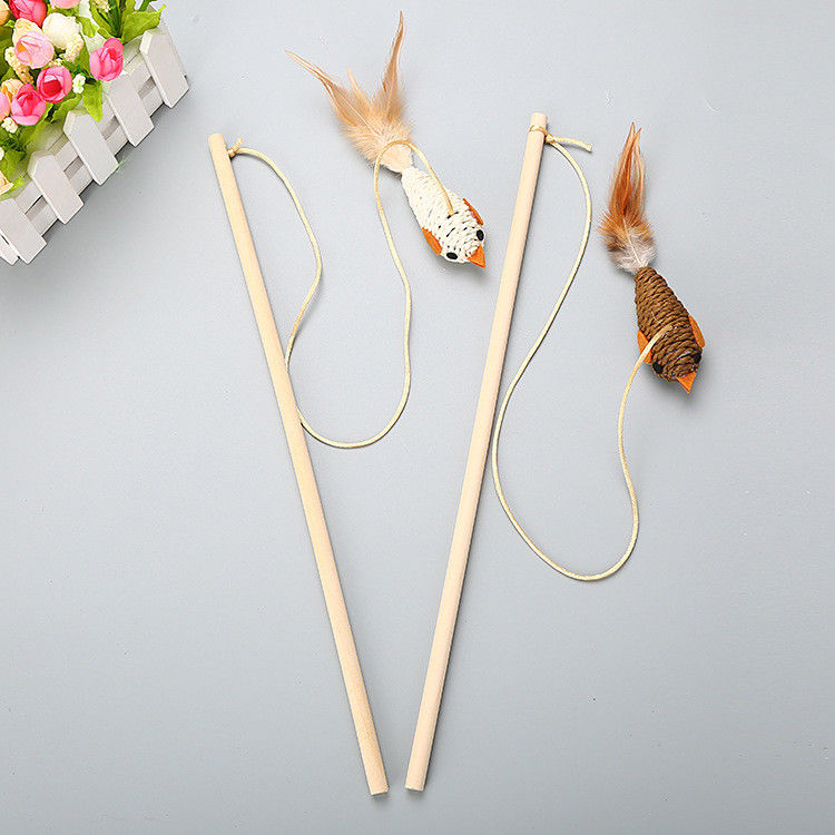 De veelvoudige Veer Cat Fishing Pole Toy van Stijlencat pet toys interactive funny