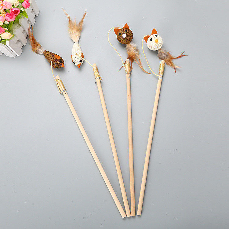 De veelvoudige Veer Cat Fishing Pole Toy van Stijlencat pet toys interactive funny