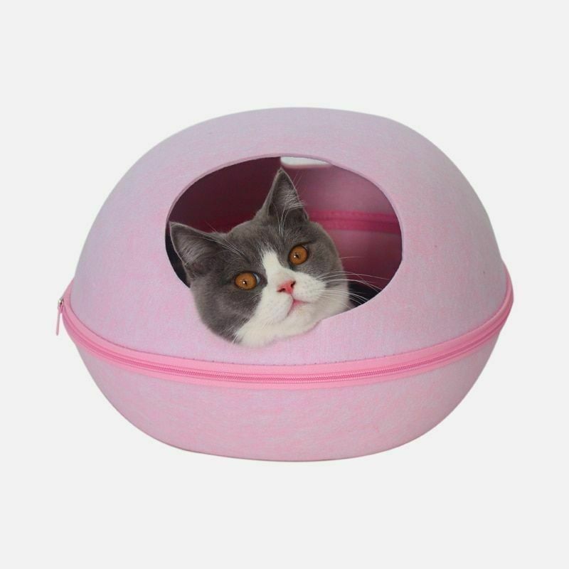 De milieuvriendelijke In te ademen Leuke Afneembare Hond Cat Cave Bed van de Eivorm voor Huisdierenlevering