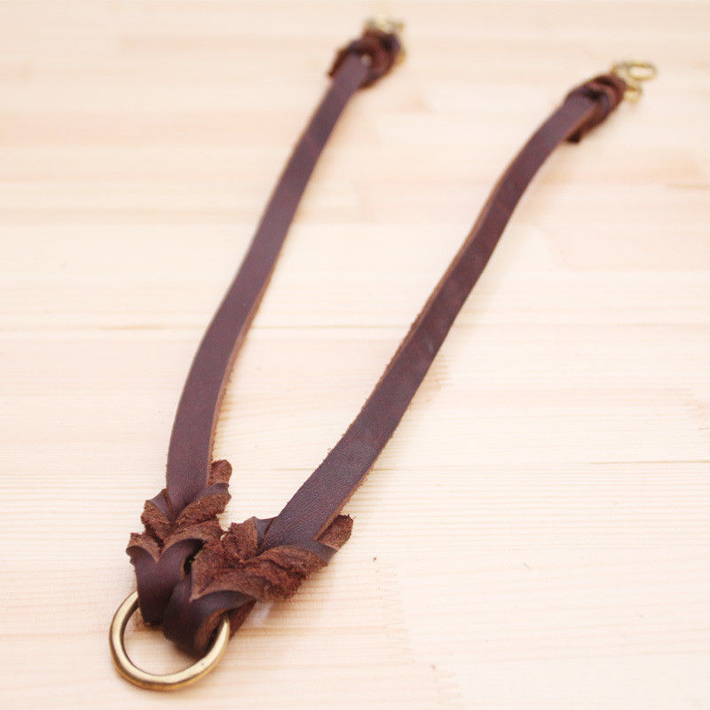 Van de het Leerkraag van de huisdierenkoe van de de Leibanduitrusting Vastgestelde de Tractiekabel  Hondlood met twee uiteinden 50CM