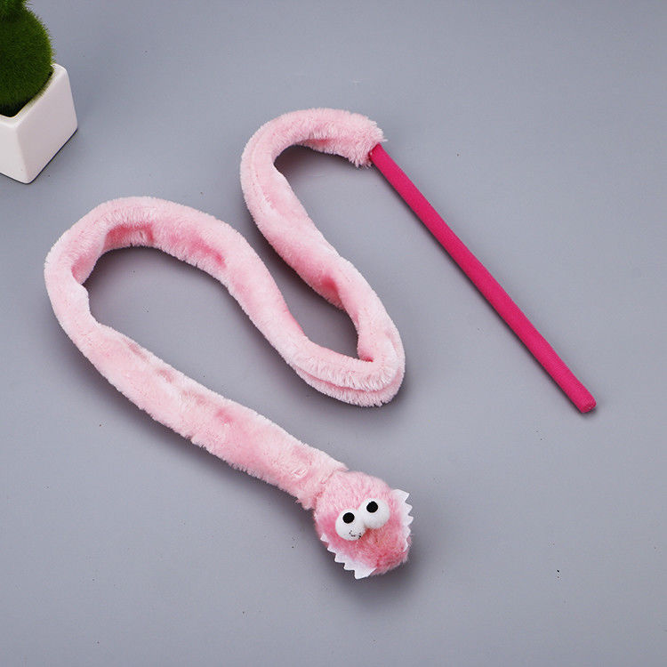 Leuk Duurzaam Cat Toy Teaser Snake Shape Kitten-Pluchetoverstokje 31g