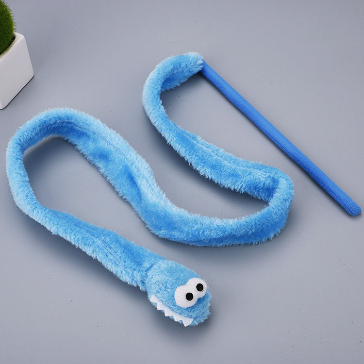 Leuk Duurzaam Cat Toy Teaser Snake Shape Kitten-Pluchetoverstokje 31g