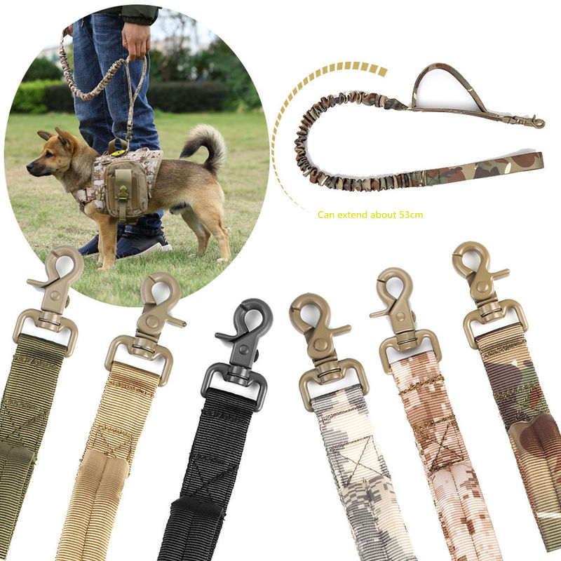 Tactische van de de Kabelhond van Bungee Nylon de Leiband Intrekbare Hond Opleidingsleibanden