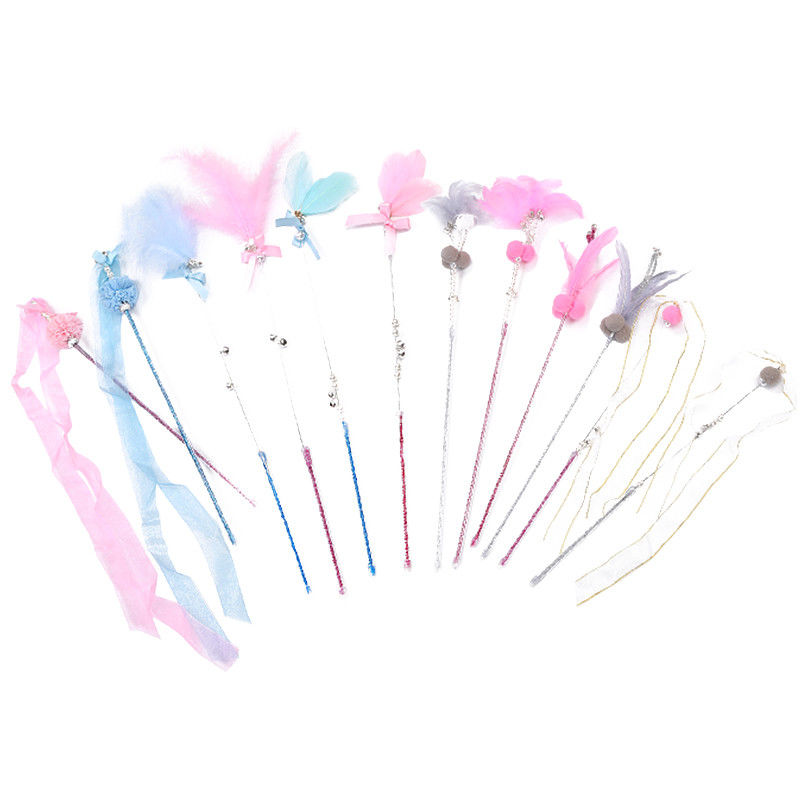 De interactieve Fee Cat Teaser Stick van Veercat pet toys wand plastic