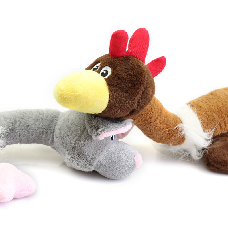 Van de Pluche Grappige Katten van de beet de Bestand Dierlijke Vorm Honden Toy Squeaky Durable Chew Toys