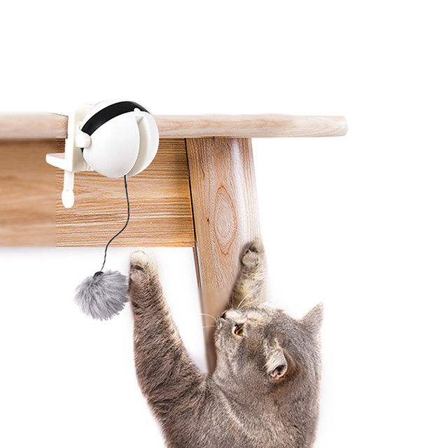 Interactieve Elektronische Autoliftbal Cat Pet Toys Funny Stick Cat Teaser Toy