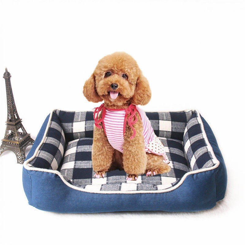 Warm Zacht van de de Hondmat 740g van het Roostervierkant van de het Huiskennel Binnen van het het Nestcomfort de hondbed