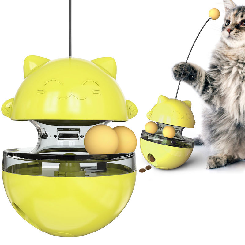 420g het voedsel Leaker Cat Pet Toys Interactive Cat plaagt Toverstokje Kitten Roly Poly Toys