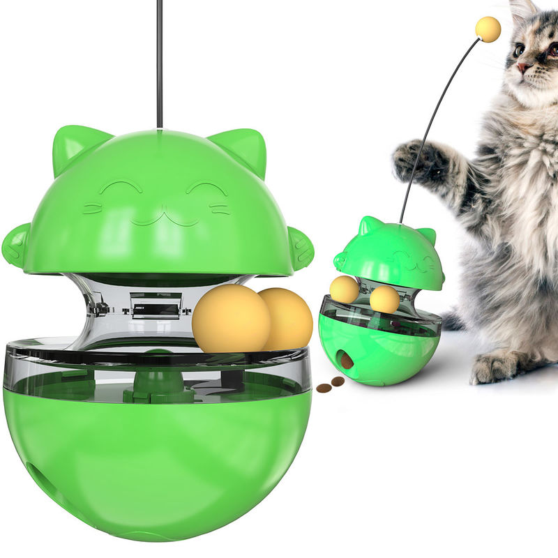 420g het voedsel Leaker Cat Pet Toys Interactive Cat plaagt Toverstokje Kitten Roly Poly Toys