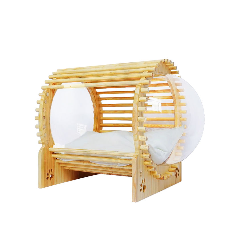 Capsule Houten Cat Bed House With Window