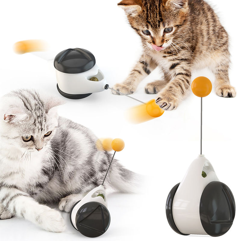 Binnencat pet toys with catnip-Tuimelschakelaar Balance Interactive Kitten Cat Training Wheel