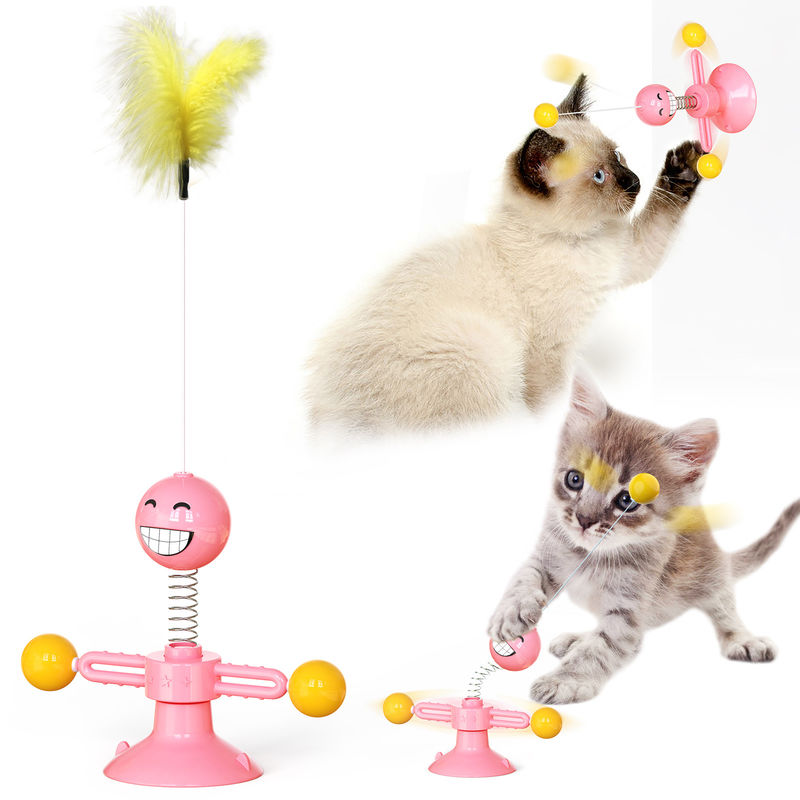 De Bal van Cat Pet Toys TPR Cat Spring Toys Kitty Interactive van de voedselrang