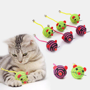De nylon Klok Cat Pet Toys With van de Koordkabel een Muizenvangst Cat Mouse Toy
