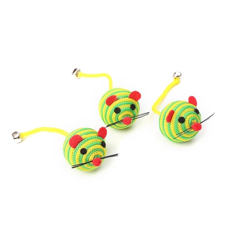 De nylon Klok Cat Pet Toys With van de Koordkabel een Muizenvangst Cat Mouse Toy