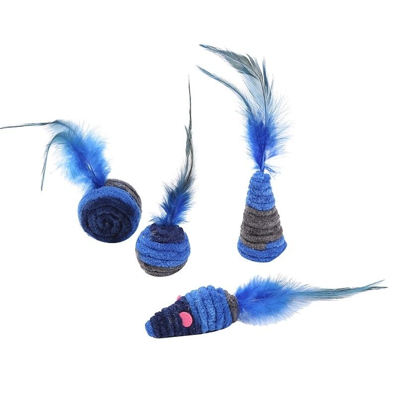 Zelf Opgewekte Cat Pet Toys Dark Blue-Veermuis Cat Toy Anti Depression