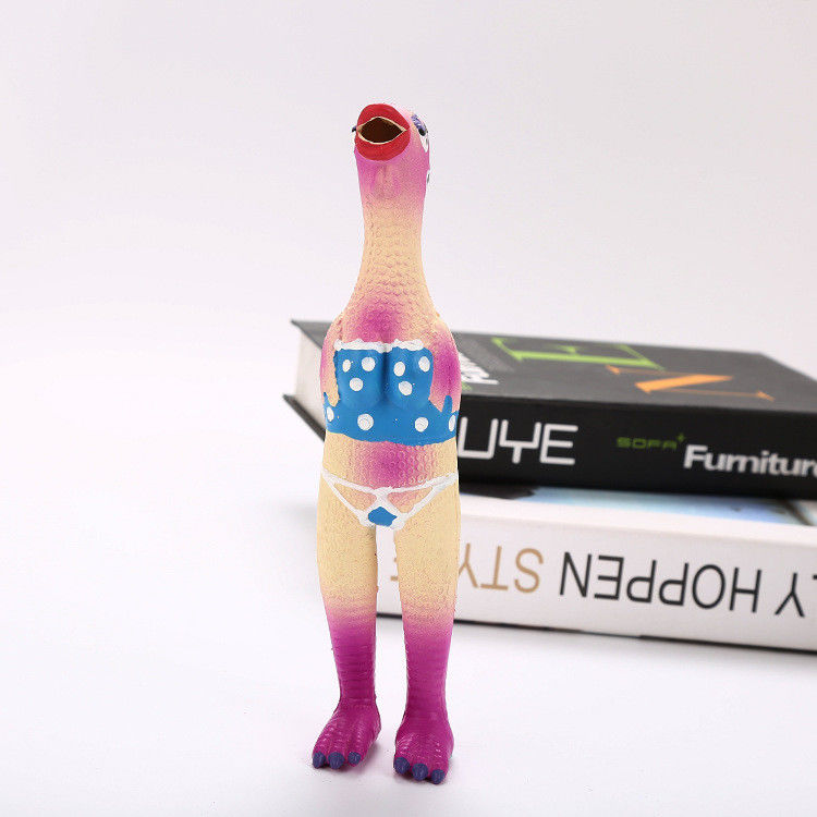 Het piepende Interactieve Rubberpuppy van de Latexkip kauwt Speelgoed 70g 24X6X6 Cm